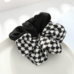 Plaid Print Scrunchies Hair Tie Style Hair Rope Elastic Ponytail Holder