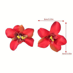 6pcs Hibiscus Hair Clip Flower Clip Boho Style for Women Girls Hair
