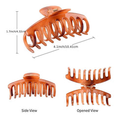 12 Pcs Matte Nonslip Large Hair Claw Clips Strong Hold Hair Clips