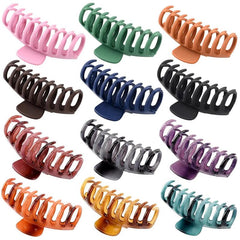 12 Pcs Matte Nonslip Large Hair Claw Clips Strong Hold Hair Clips