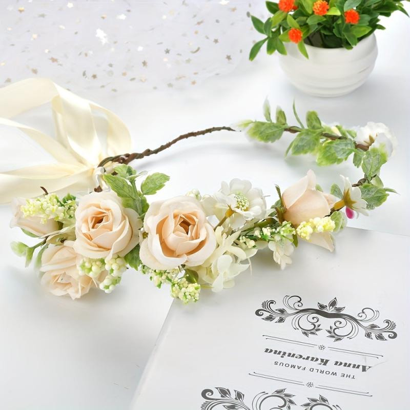 Pastoral Style Flower Headband Summer Hair Band Women's Hair Accessories