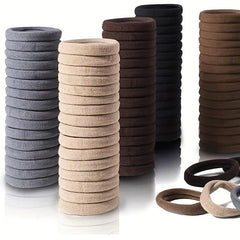 20pcs Elastic Hair Tie Ponytail Hair Rope Nylon Style Basic Accessories