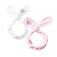 Adjustable Bunny Ears Headband Wide Hairband Makeup Wrap