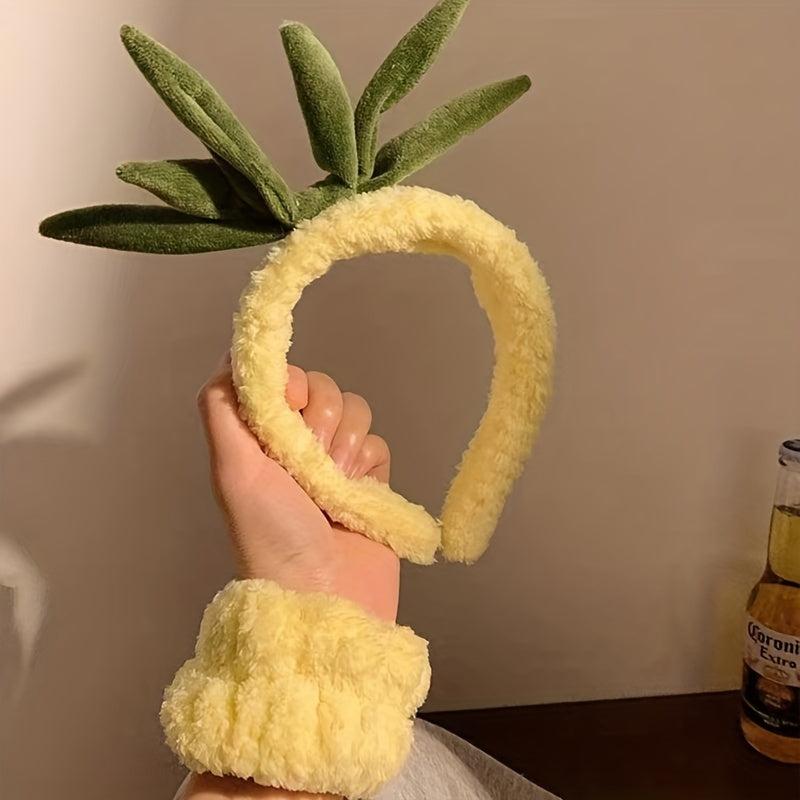 Cartoon Pineapple Headband for Skincare - Cute Hair Accessories