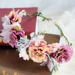 Simulation Flower Garland Bridal Headdress For Wedding