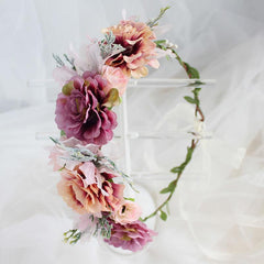 Simulation Flower Garland Bridal Headdress For Wedding