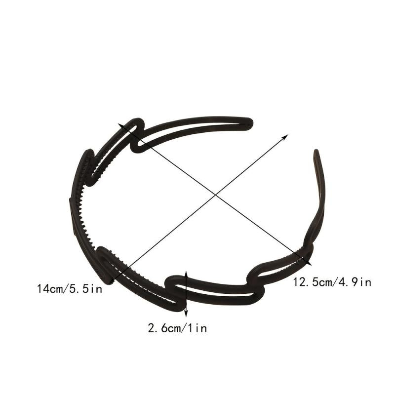 Frosted Oblique Square Headband Women's Hairband Hair Accessories