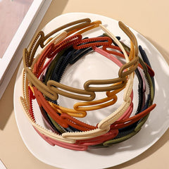 Frosted Oblique Square Headband Women's Hairband Hair Accessories