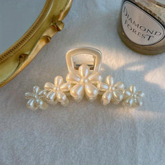 Faux Pearl Hair Claw Large Acrylic Claw Hair Clip