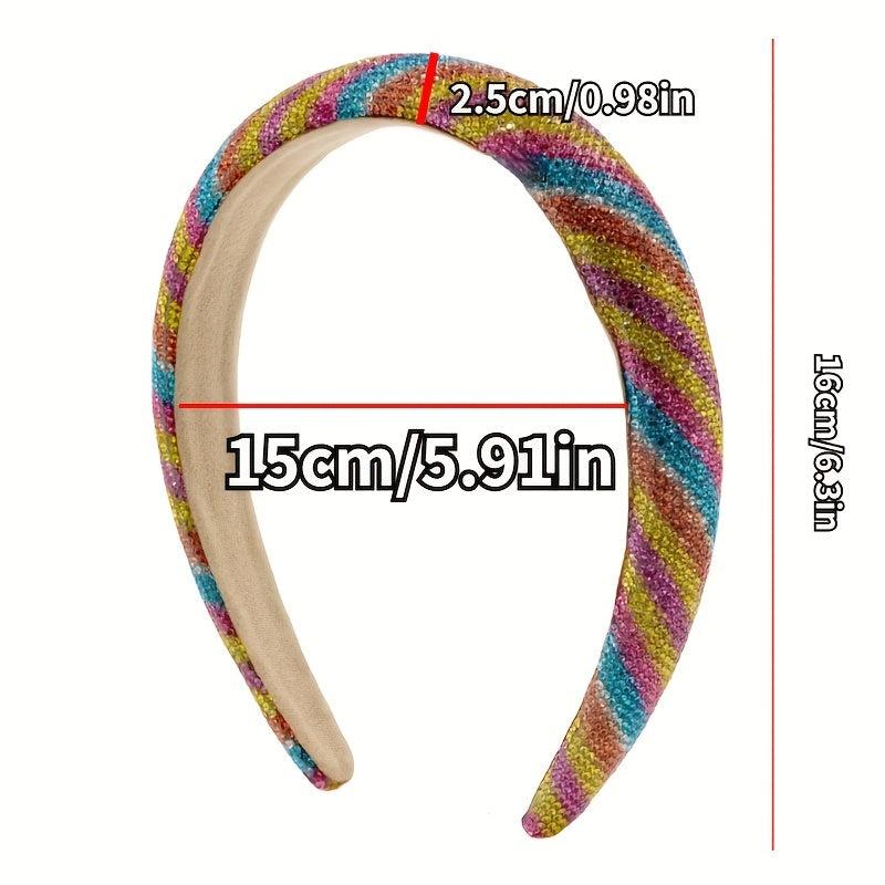 Retro Sky Star Rhinestone Wide Head Band Leopard Print Hair Clip