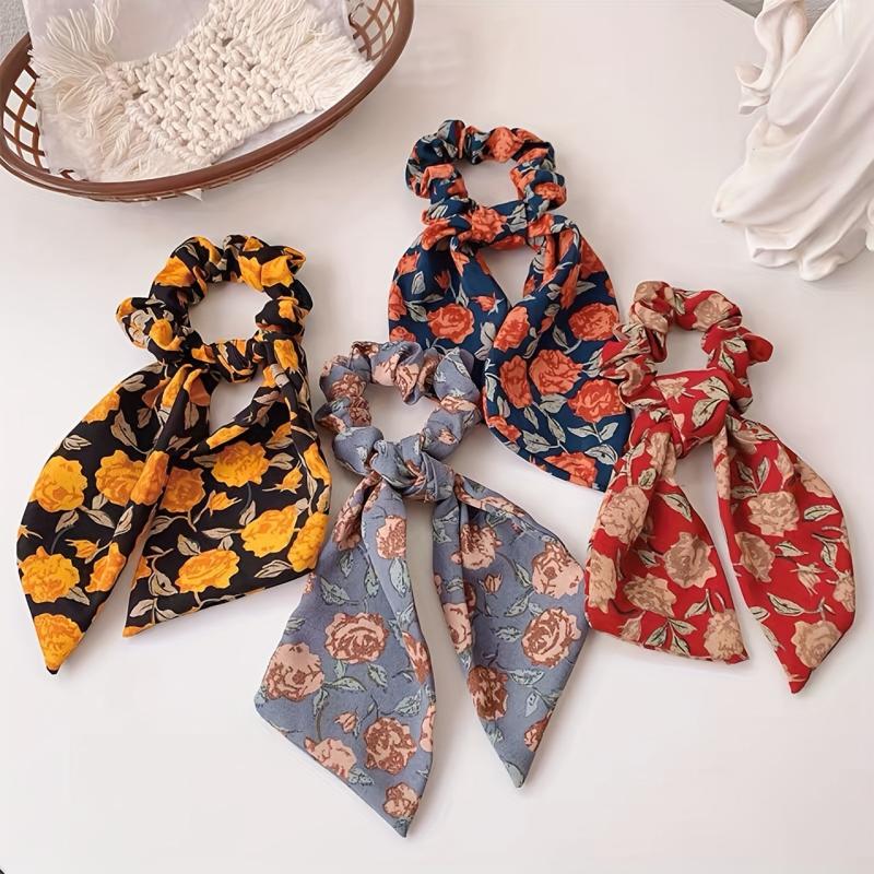Retro Floral Hairband Head Scarf Hair Accessories