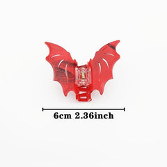 Vintage Acetate Bat Hair Clip for Halloween Party