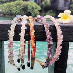 Rose Quartz Amethyst Mermaid Tiara Headband