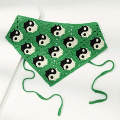 Tai Chi Pattern Bandana Crochet Hair Band Women Girls Hair