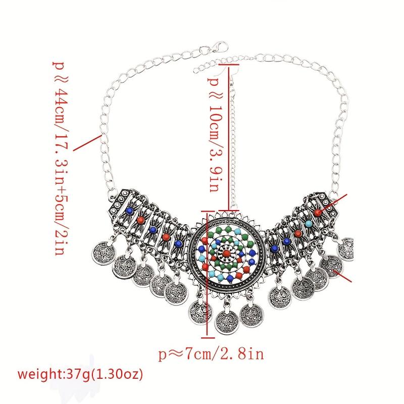 Bohemian Gemstone Head Piece Hair Accessory for Women