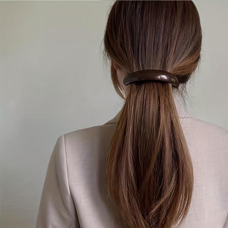 Glossy Long Barrette Style French Hairpin for Women Girls Hair Accessories