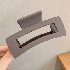 Oversize Geometric Hair Claw Clip Matte Finish Strong Hold Thick Hair Accessory