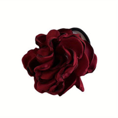 Fabric Flower Hair Tie Ponytail Holder Hair Accessories