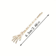 Metal Hair Pin Claw Decor Hairpin for Hair Bang Braids, Punk Hair Clip for Party