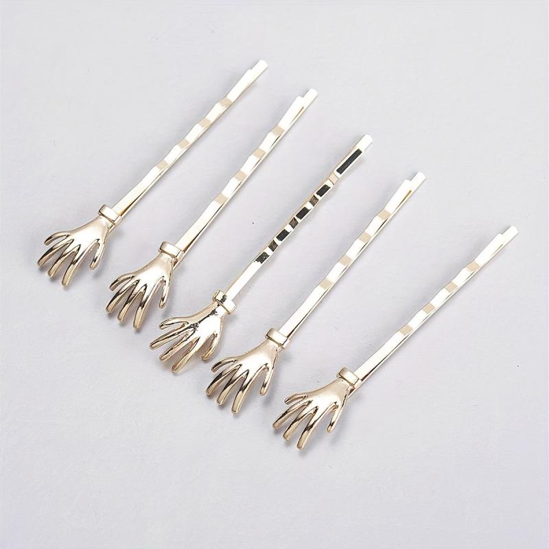 Metal Hair Pin Claw Decor Hairpin for Hair Bang Braids, Punk Hair Clip for Party