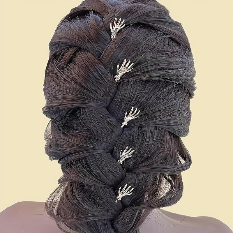 Metal Hair Pin Claw Decor Hairpin for Hair Bang Braids, Punk Hair Clip for Party