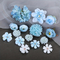 16pcs Wedding Artificial Flower Hair Clip Bridal Hair Accessorie
