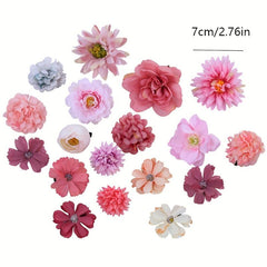 16pcs Wedding Artificial Flower Hair Clip Bridal Hair Accessorie