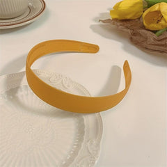 Solid Minimalist Hair Hoop Wide Plastic Hair Band Elastic Headband