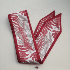 Vintage French Long Silk Hair Band Satin Bow Knotted Hair Scrunchies Elastic Tie