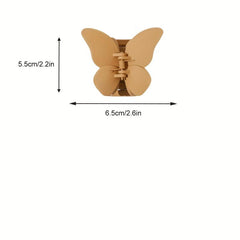 Frosted Butterfly Hair Claw Resin Hair Claw Nonslip Ponytail Holder