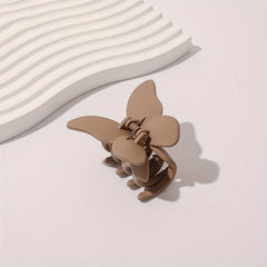 Frosted Butterfly Hair Claw Resin Hair Claw Nonslip Ponytail Holder