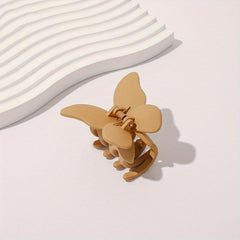 Frosted Butterfly Hair Claw Resin Hair Claw Nonslip Ponytail Holder