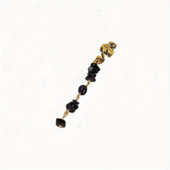 Vintage Coils Hair Ring With Crystal Beaded Tassel