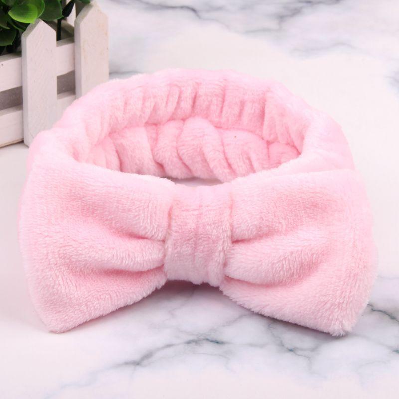 Soft Bowknot Headband Plush Hair Band Women Girls Hair Accessories