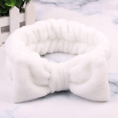 Soft Bowknot Headband Plush Hair Band Women Girls Hair Accessories