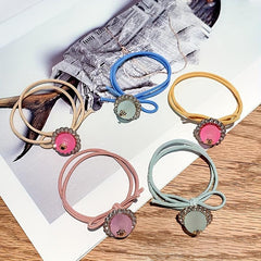 Crystal Beaded Hair Tie Hair Rope Ponytail Holder Hair Accessories