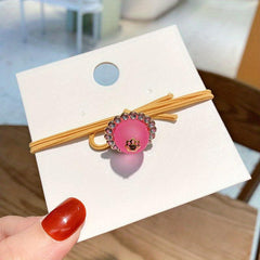 Crystal Beaded Hair Tie Hair Rope Ponytail Holder Hair Accessories