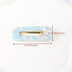 Colorful Leopard Pattern Duck Billed Clip Hair Clip For Women Girls