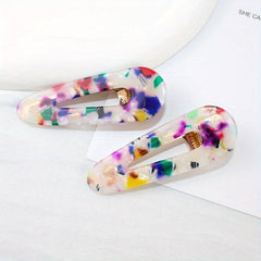 Colorful Leopard Pattern Duck Billed Clip Hair Clip For Women Girls