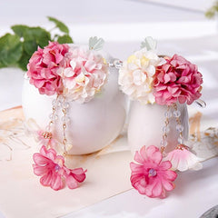 Antique Flower Tassel Hairpin Retro Hair Accessory Women