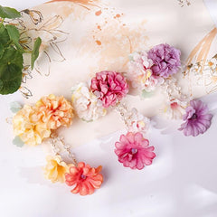Antique Flower Tassel Hairpin Retro Hair Accessory Women