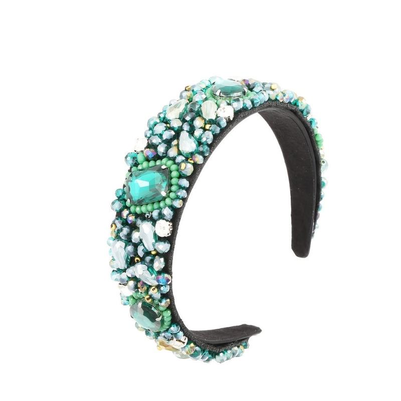 Colorful Glass Crystal Headband for Women