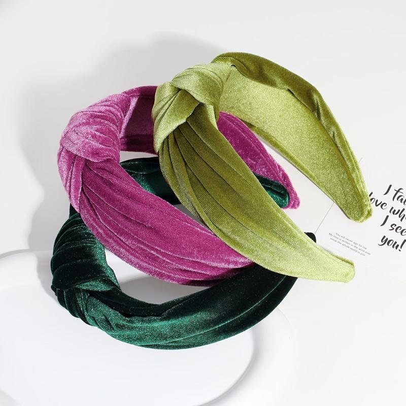 Velvet Headband Cross Knotted Hairband Hair Accessories