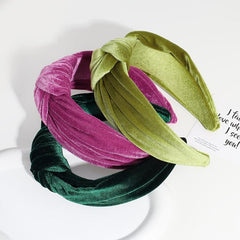 Velvet Headband Cross Knotted Hairband Hair Accessories