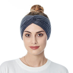 Winter Knit Headband Ear Warmer Stretch Sports Yoga Hairband