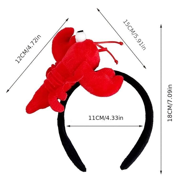Lobster Head Hoop Plush Headdress Women Girls Hair Accessories