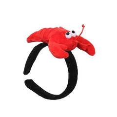 Lobster Head Hoop Plush Headdress Women Girls Hair Accessories