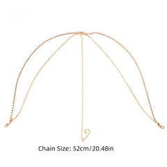 Metal Multilayer Rhinestone Head Chain Bridal Hair Accessories