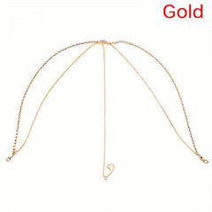 Metal Multilayer Rhinestone Head Chain Bridal Hair Accessories