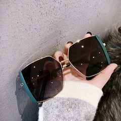 Y2K Square Sunglasses UV400 Sun Shades for Driving Beach Travel